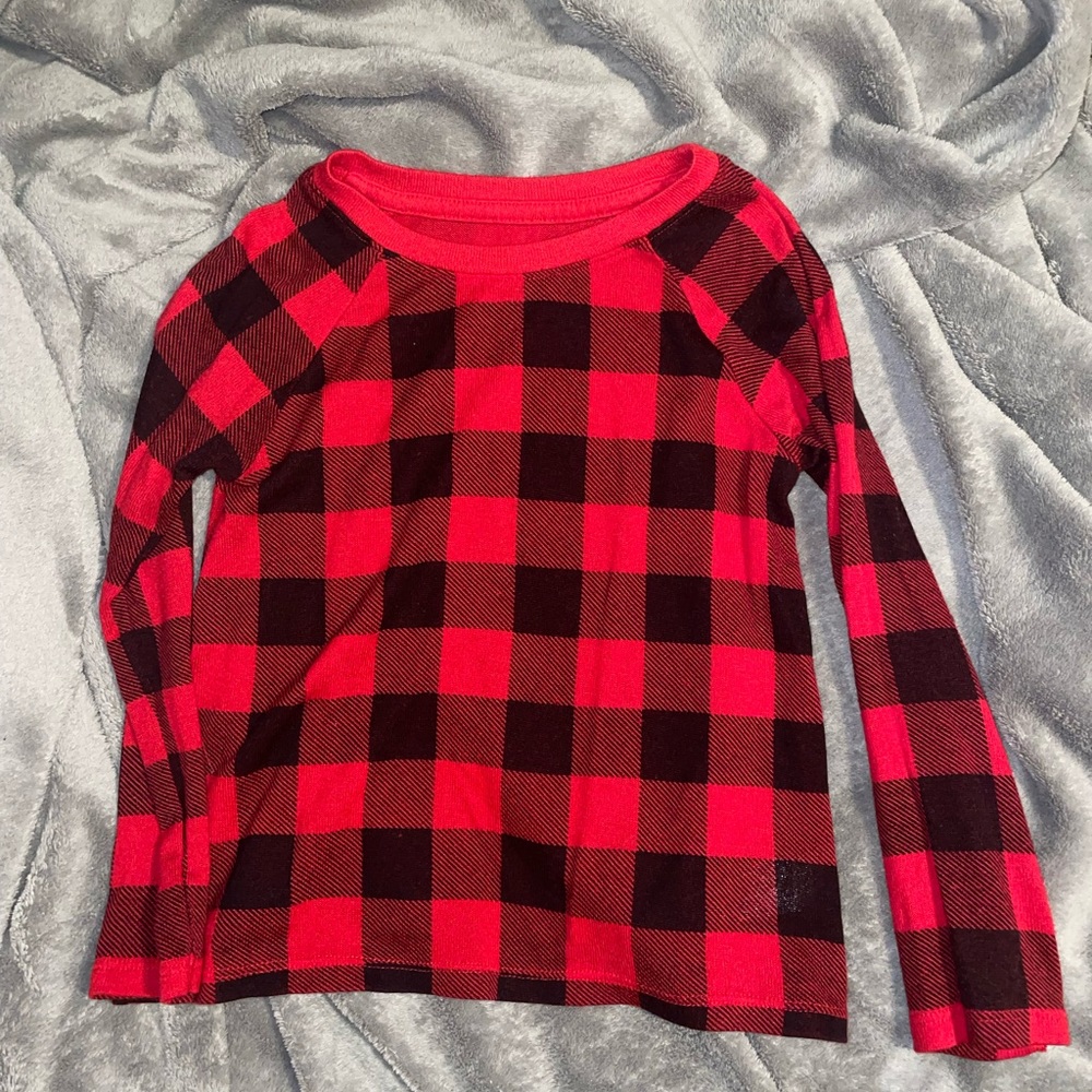 -kids 4t plaid long sleeve shirt
